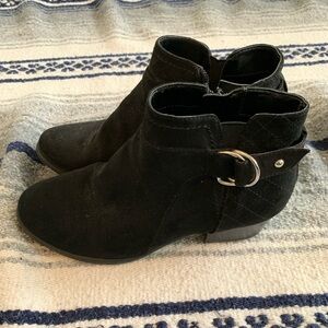Black Womens Ankle Booties Size 8